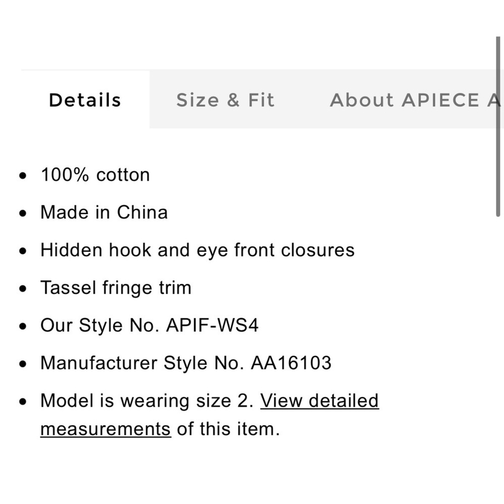 NEW Apiece Apart 100% cotton sleeveless top - Picture 12 of 12